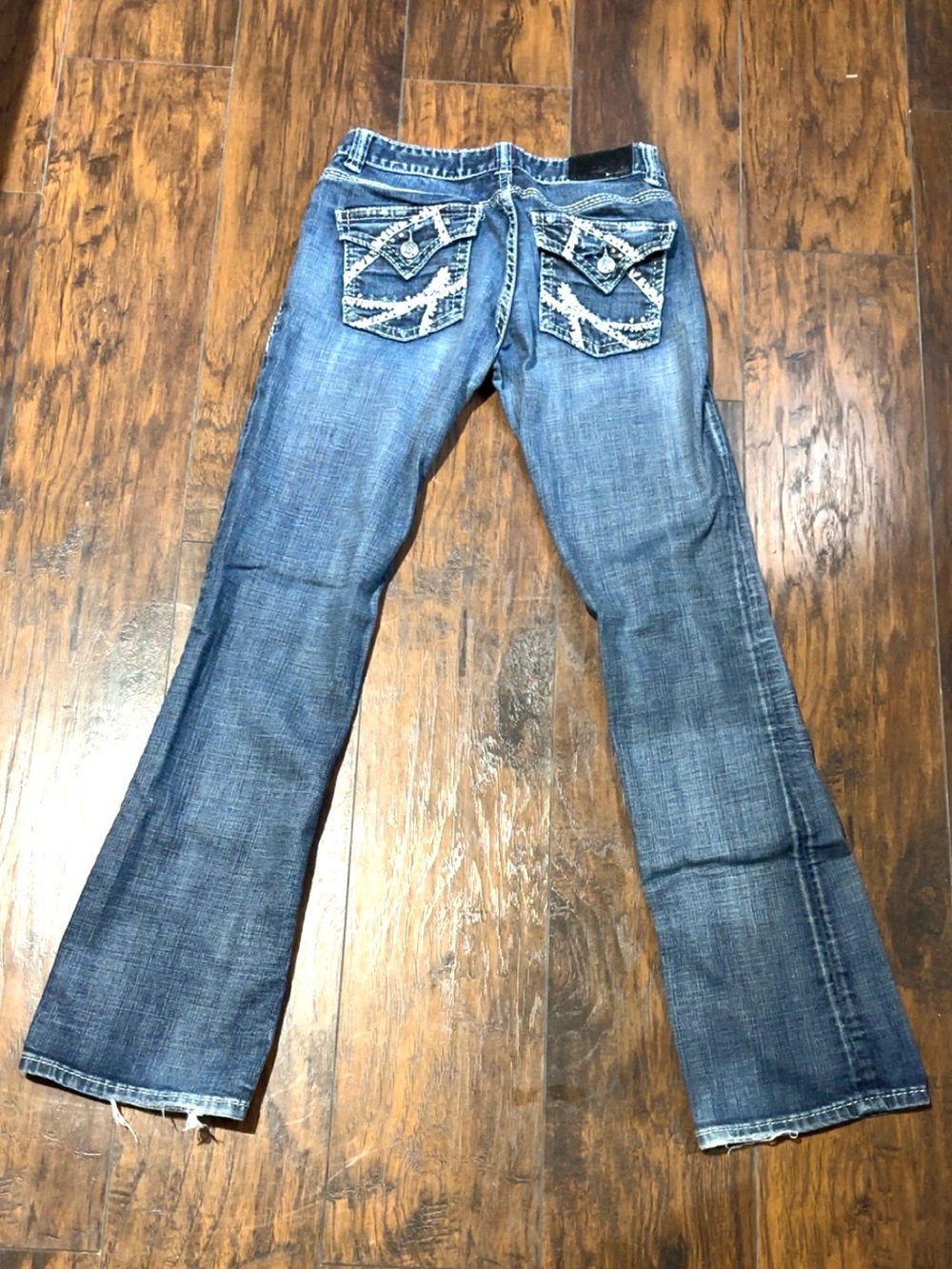 Rock & Roll Cowgirl Women's Blue Denim Bootcut Jeans